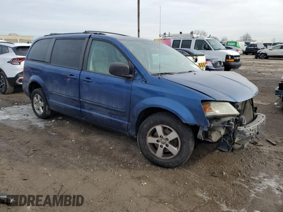 2010 Dodge Grand Caravan Hero with VIN 2D4RN3D1XAR488672, listed as a Copart auction lot 42770615 with Not Provided miles and Salvage Title. Bid and sale history available at DreamBid. Image 4.