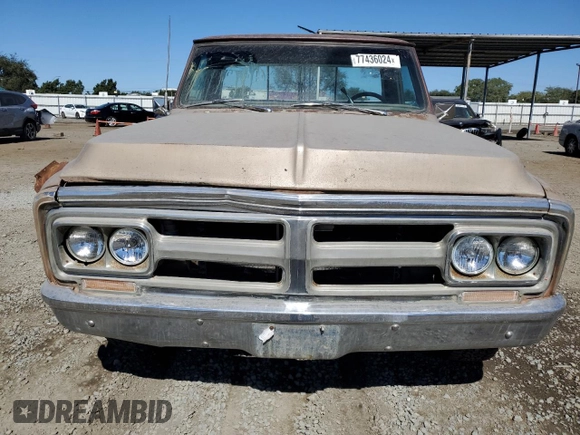 1972 GMC Sonoma with VIN 0000TCE242Z502387, listed as a Copart auction lot 77436024 with Not Provided miles and Salvage Title. Bid and sale history available at DreamBid. Image 5.