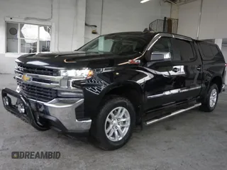 2020 Chevrolet Silverado 1500 LT with VIN 3GCUYDED1LG292402, listed as a Copart auction lot 52629945 with 33,714 mi miles and Salvage Title. Bid and sale history available at DreamBid. Image 2.