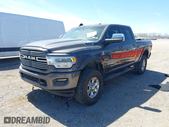 2019 Ram 2500 Laramie with VIN 3C6UR5FL7KG521132, listed as a IAAI auction lot 41806360 with 140,196 mi miles and . Bid and sale history available at DreamBid. Image 2.