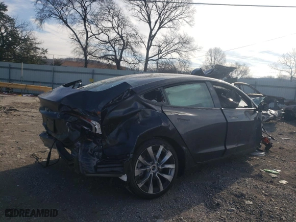 2025 Tesla Model 3 Long Range with VIN 5YJ3E1EA1SF906135, listed as a Copart auction lot 47032875 with 2,331 mi miles and Non Repairable. Bid and sale history available at carsss.com. Image 3.