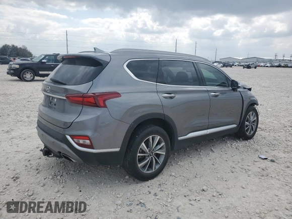 2019 Hyundai Santa Fe Limited with VIN 5NMS53AD5KH116648, listed as a Copart auction lot 47574365 with 47,281 mi miles and Salvage Title. Bid and sale history available at carsss.com. Image 3.