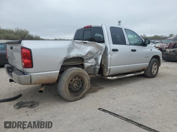 2008 Dodge 1500 SLT z VIN 1D7HA18N38S568092, wystawiony jako Copart lot #51118865 z przebiegiem 156 240 mil mil oraz Szkoda całkowita • Salvage title. Historia ofert i sprzedaży dostępna na DreamBid. Obrazek 3.