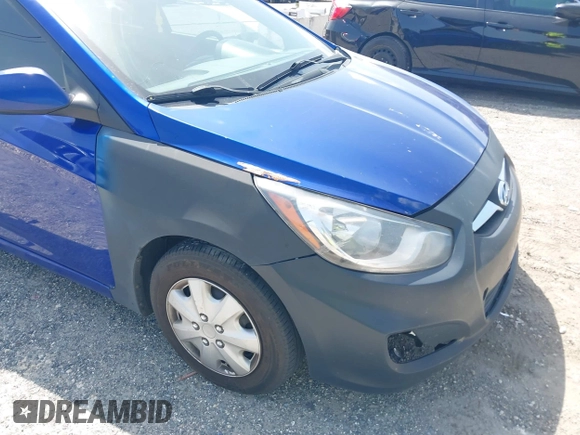2013 Hyundai Accent GS with VIN KMHCT5AEXDU128879, listed as a IAAI auction lot 42463478 with 213,810 mi miles and . Bid and sale history available at DreamBid. Image 6.