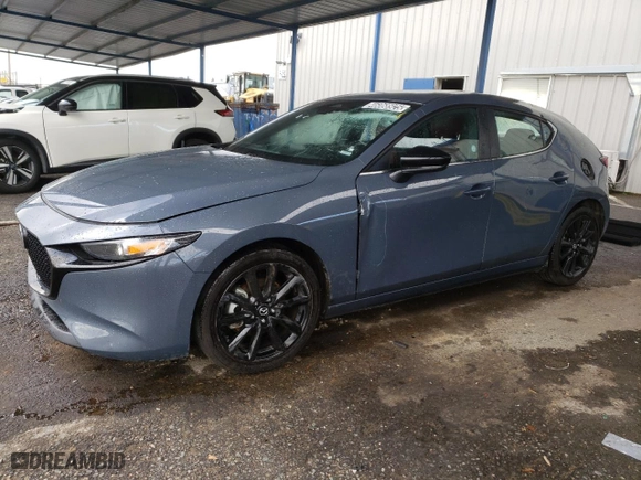 2024 Mazda Mazda3 Hatchback 2.5 S Carbon Edition with VIN JM1BPBLM7R1703956, listed as a Copart auction lot 46068925 with 20,335 mi miles and Non Repairable. Bid and sale history available at carsss.com. Image 1.