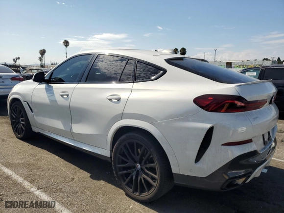 2023 BMW X6 xDrive40i with VIN 5UXCY6C07P9P31002, listed as a Copart auction lot 64245824 with NaN miles and Clean Title. Bid and sale history available at carsss.com. Image 2.