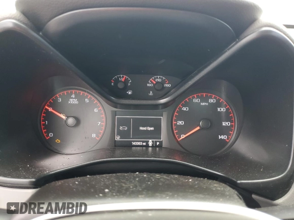 2016 GMC Canyon 2WD with VIN 1GTG5BEA8G1371697, listed as a Copart auction lot 50586405 with 143,363 mi miles and Salvage Title. Bid and sale history available at carsss.com. Image 9.