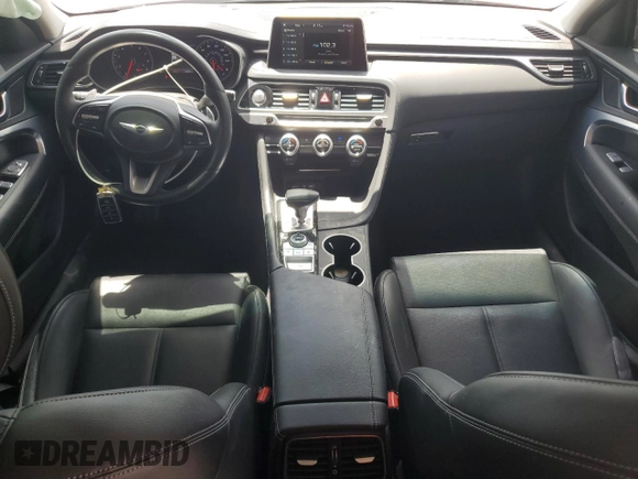 2019 Genesis G70 Advanced z VIN KMTG64LA4KU015493, wystawiony jako Copart lot #55464615 z przebiegiem 34 967 mil mil oraz Nie do naprawy • Non repairable. Historia ofert i sprzedaży dostępna na DreamBid. Obrazek 8.