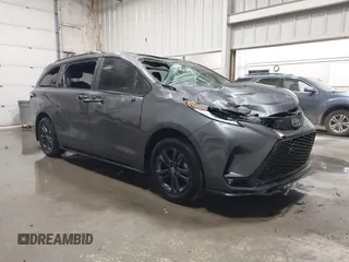 2025 Toyota Sienna XSE with VIN 5TDDSKFC5SS160481, listed as a IAAI auction lot 42506572 with 11,019 mi miles and . Bid and sale history available at DreamBid. Image 1.