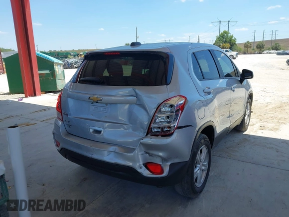 2020 Chevrolet Trax LS with VIN 3GNCJKSB6LL213456, listed as a IAAI auction lot 42021444 with 100,330 mi miles and . Bid and sale history available at DreamBid. Image 4.