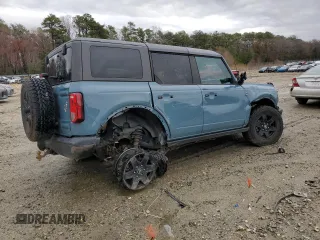 2022 Ford Bronco with VIN 1FMEE5BP0NLB66468, listed as a Copart auction lot 48975895 with 11,837 mi miles and Salvage Title. Bid and sale history available at carsss.com. Image 3.