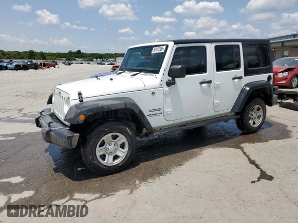 2016 Jeep Wrangler Unlimited Sport RHD with VIN 1C4BJWKG6GL293429, listed as a Copart auction lot 59156585 with 226,276 mi miles and Salvage title. Bid and sale history available at DreamBid. Image 1.