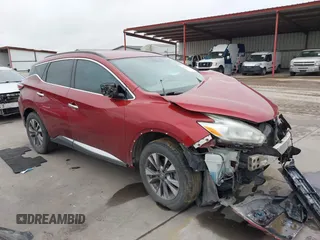 2017 Nissan Murano S with VIN 5N1AZ2MG9HN130124, listed as a IAAI auction lot 41895230 with 163,028 mi miles and . Bid and sale history available at carsss.com. Image 1.