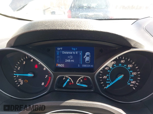 2015 Ford Escape SE with VIN 1FMCU9GX1FUC19376, listed as a IAAI auction lot 41769390 with 98,334 mi miles. Bid and sale history available at carsss.com. Image 7.