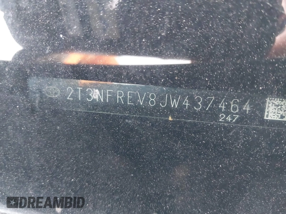 2018 Toyota RAV4 SE с VIN 2T3NFREV8JW437464, выставлен на аукционе IAAI как лот 42385066 с пробегом 90 732 миль миль и . История ставок и продаж доступна на DreamBid. Изображение 9.