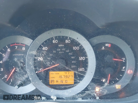 2007 Toyota RAV4 with VIN JTMZD33V375061828, listed as a IAAI auction lot 41649892 with 167,927 mi miles. Bid and sale history available at carsss.com. Image 7.