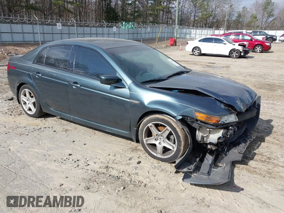 2005 Acura TL with VIN 19UUA66265A038281, listed as a IAAI auction lot 41520682 with 244,290 mi miles. Bid and sale history available at carsss.com. Image 1.