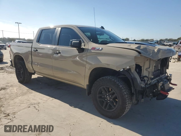 2022 Chevrolet Silverado 1500 LT Trail Boss with VIN 3GCUDFET0NG580297, listed as a Copart auction lot 80829184 with 64,717 mi miles and Salvage Title. Bid and sale history available at DreamBid. Image 4.