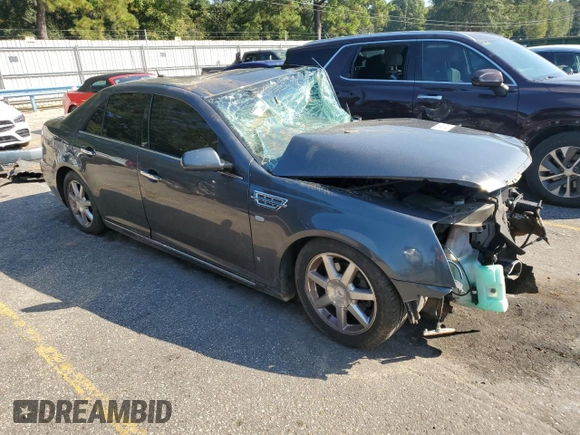 2008 Cadillac STS RWD w/1SB with VIN 1G6DW67V680149418, listed as a Copart auction lot 75661564 with Not Provided miles and Salvage Title. Bid and sale history available at carsss.com. Image 4.