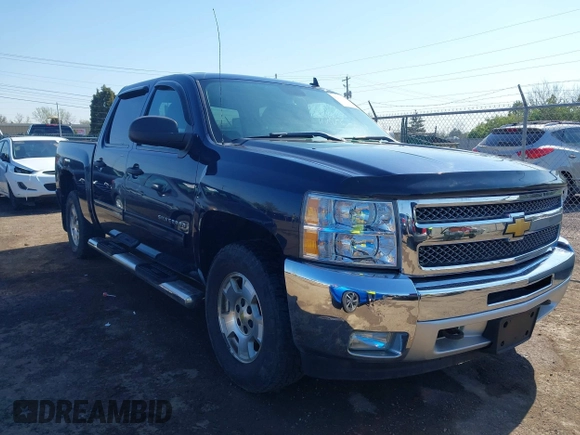 2012 Chevrolet Silverado 1500 LT with VIN 1GCPKSE78CF184468, listed as a IAAI auction lot 42081653 with 159,652 mi miles and . Bid and sale history available at DreamBid. Image 1.