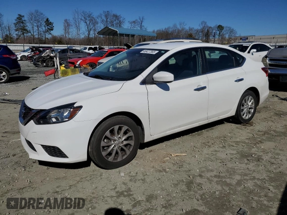 2019 Nissan Sentra SV with VIN 3N1AB7AP9KY380230, listed as a Copart auction lot 46427365 with 70,254 mi miles and Salvage Title. Bid and sale history available at DreamBid. Image 1.