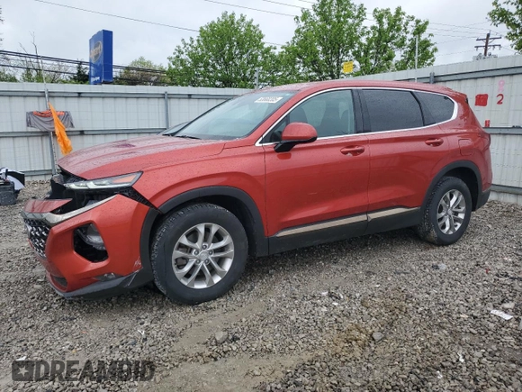 2019 Hyundai Santa Fe SEL with VIN 5NMS33AD3KH073756, listed as a Copart auction lot 53668205 with 99,872 mi miles and Salvage Title. Bid and sale history available at DreamBid. Image 1.