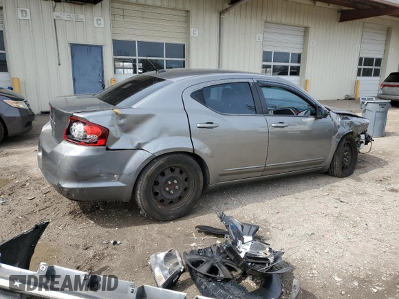 2012 Dodge Avenger SE with VIN 1C3CDZAB8CN285564, listed as a Copart auction lot 51046445 with 180,101 mi miles and Salvage Title. Bid and sale history available at carsss.com. Image 3.