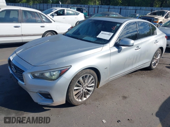 2020 Infiniti Q50 Premium with VIN JN1EV7AR6LM252414, listed as a IAAI auction lot 40101180 with 82,173 mi miles and . Bid and sale history available at DreamBid. Image 19.