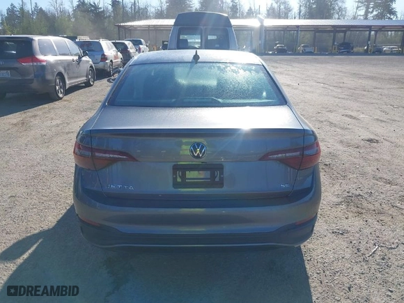 2024 Volkswagen Jetta SE with VIN 3VWEM7BU1RM058175, listed as a IAAI auction lot 42067787 with 12,871 mi miles. Bid and sale history available at carsss.com. Image 16.