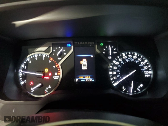 2023 Toyota Tundra 2WD SR5 with VIN 5TFLA5AB6PX026319, listed as a Copart auction lot 88955365 with 25,290 mi miles and Salvage Title. Bid and sale history available at carsss.com. Image 9.