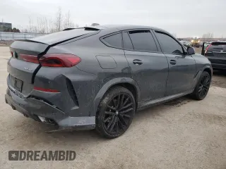 2024 BMW X6 xDrive40i with VIN 5UX33EX01R9T50154, listed as a Copart auction lot 85329074 with 0 mi miles and Salvage Title. Bid and sale history available at carsss.com. Image 3.