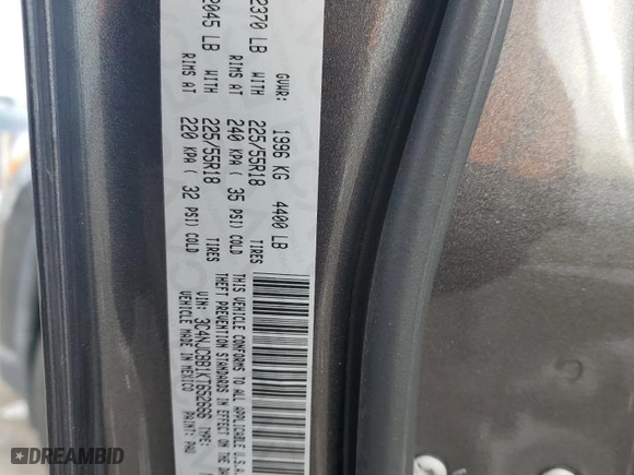 2019 Jeep Compass Latitude with VIN 3C4NJCBB1KT652666, listed as a Copart auction lot 42761525 with 103,139 mi miles and Salvage Title. Bid and sale history available at carsss.com. Image 13.