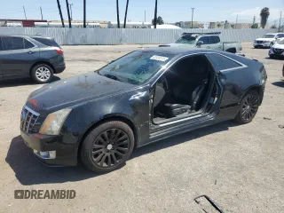 2012 Cadillac CTS Coupe Performance with VIN 1G6DL1E37C0110892, listed as a Copart auction lot 62524374 with 126,404 mi miles and Salvage Title. Bid and sale history available at carsss.com. Image 1.
