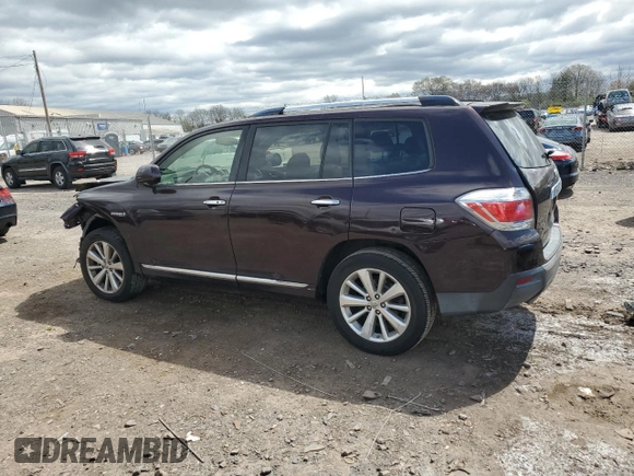 2012 Toyota Highlander Hybrid Limited with VIN JTEDC3EH3C2009823, listed as a Copart auction lot 52868815 with 161,946 mi miles and Salvage Title. Bid and sale history available at carsss.com. Image 2.