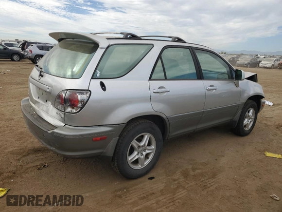 2001 Lexus RX 300 with VIN JTJHF10U110211636, listed as a Copart auction lot 72591034 with 178,985 mi miles and Salvage Title. Bid and sale history available at carsss.com. Image 3.