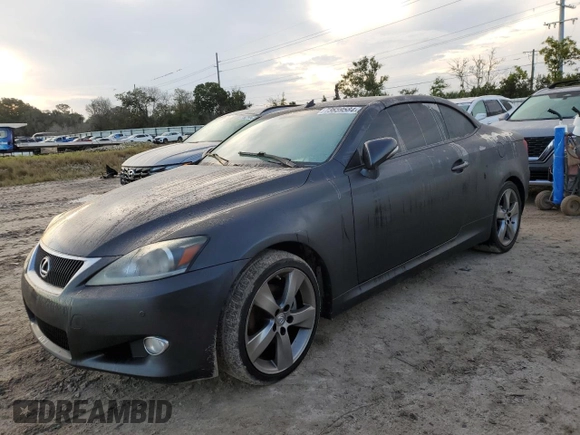 2011 Lexus IS 250 C with VIN JTHFF2C28B2517151, listed as a Copart auction lot 73659584 with Not provided miles and Salvage title. Bid and sale history available at DreamBid. Image 1.