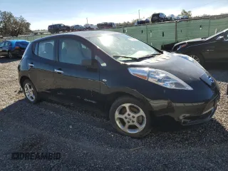 2011 Nissan LEAF SL with VIN JN1AZ0CP7BT007227, listed as a Copart auction lot 42256535 with 0 mi miles and Clean Title. Bid and sale history available at carsss.com. Image 4.