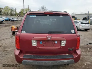 2004 Honda Pilot EX with VIN 2HKYF18584H556069, listed as a Copart auction lot 53141105 with 306,782 mi miles and Salvage Title. Bid and sale history available at carsss.com. Image 6.