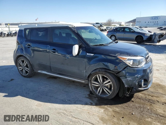 2018 Kia Soul + with VIN KNDJP3A53J7619812, listed as a Copart auction lot 48575055 with 90,499 mi miles and Salvage Title. Bid and sale history available at carsss.com. Image 4.