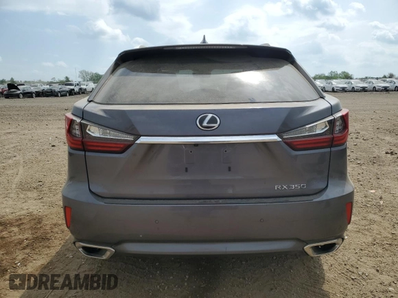 2016 Lexus RX 350 with VIN 2T2BZMCAXGC030046, listed as a Copart auction lot 56946845 with 64,529 mi miles and Salvage title. Bid and sale history available at DreamBid. Image 6.