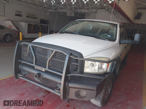 2007 Dodge Ram 2500 SLT with VIN 3D7KS28C57G748610, listed as a IAAI auction lot 41703423 with 1 mi miles. Bid and sale history available at carsss.com. Image 2.