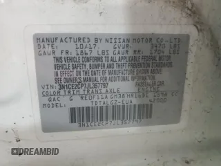 2018 Nissan Note SV z VIN 3N1CE2CP7JL357797, wystawiony jako Copart lot #64172435 z przebiegiem 37 083 mil mil oraz Szkoda całkowita • Salvage title. Historia ofert i sprzedaży dostępna na DreamBid. Obrazek 13.