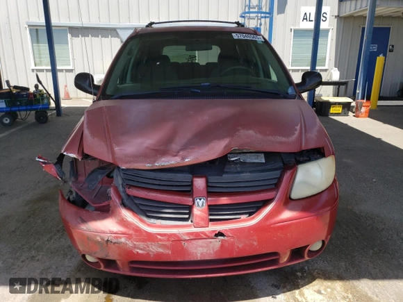 2005 Dodge Caravan SXT with VIN 2D4GP44L65R120861, listed as a Copart auction lot 57040565 with 244,971 mi miles and Salvage title. Bid and sale history available at DreamBid. Image 5.