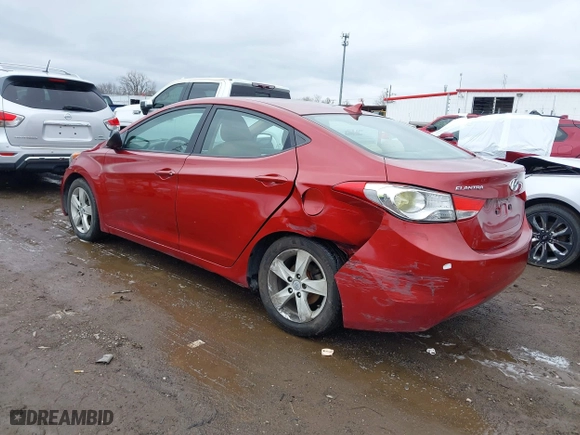 2011 Hyundai Elantra Ltd with VIN KMHDH4AE2BU149562, listed as a IAAI auction lot 41897923 with 169,346 mi miles. Bid and sale history available at carsss.com. Image 3.