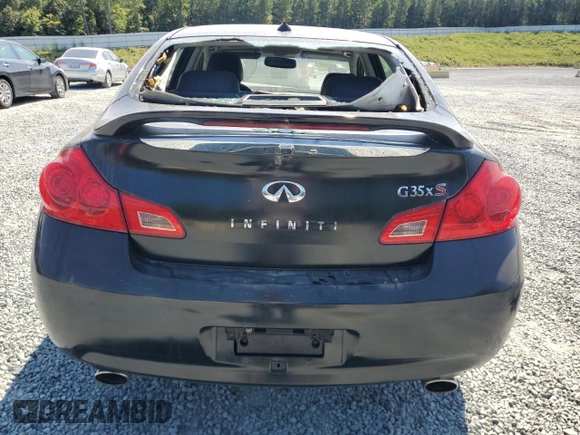 2008 Infiniti G35 x with VIN JNKBV61F38M256734, listed as a Copart auction lot 68904004 with 216,045 mi miles and Salvage Title. Bid and sale history available at DreamBid. Image 6.