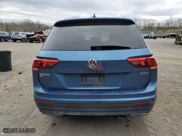 2019 Volkswagen Tiguan SE with VIN 3VV2B7AX8KM087297, listed as a Copart auction lot 53349265 with 69,337 mi miles and Salvage Title. Bid and sale history available at carsss.com. Image 6.