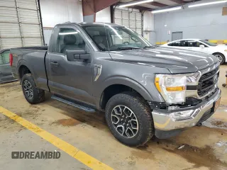 2021 Ford F-150 XL with VIN 1FTMF1EP7MKE58611, listed as a Copart auction lot 56912955 with 30,850 mi miles and Salvage title. Bid and sale history available at DreamBid. Image 4.