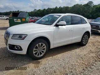 2014 Audi Q5 Premium Plus with VIN WA1LFAFP5EA101925, listed as a Copart auction lot 58351255 with 107,126 mi miles and Salvage title. Bid and sale history available at DreamBid. Image 1.