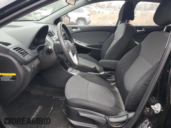 2014 Hyundai Accent GS with VIN KMHCT5AE7EU164871, listed as a Copart auction lot 51060725 with Not Provided miles and Salvage Title. Bid and sale history available at carsss.com. Image 7.
