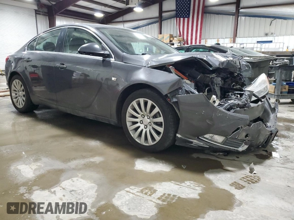 2011 Buick Regal CXL RL3 with VIN W04GR5EC5B1003777, listed as a Copart auction lot 42701105 with Not provided miles and Salvage title. Bid and sale history available at DreamBid. Image 4.